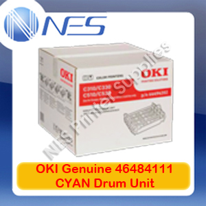 OKI Genuine 46484111 CYAN Imaging Drum Unit for C532dn/MC573dn (30K)